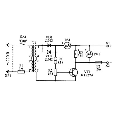 Зарядное устройство с десульфатацией